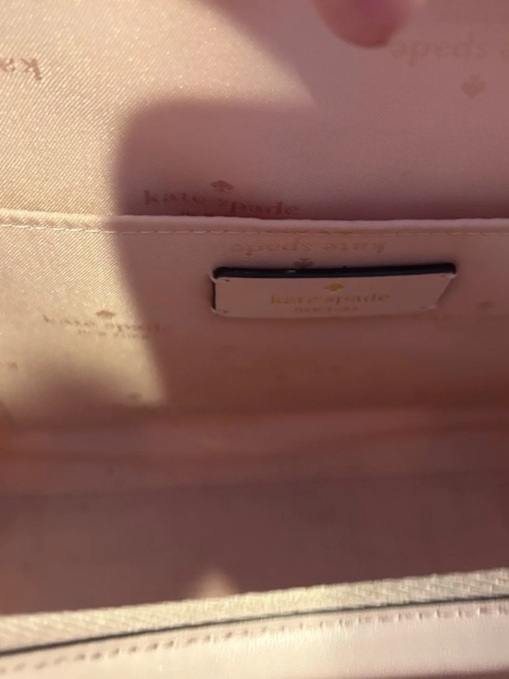 Like New Kate Spade Pink Beige Bag Tote